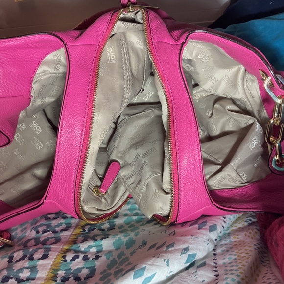 Michael kors large hand bag with dual chain handles or alt.Shoulder strap purse - Picture 4 of 8